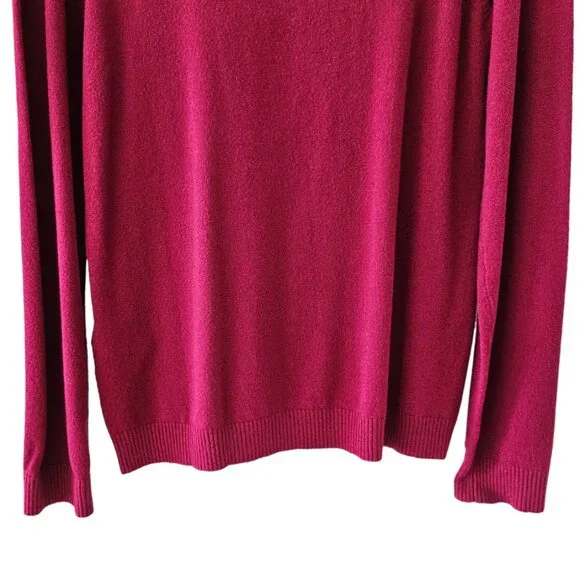 Petite Sophisticate Long Sleeve Turtleneck Top | NWT | SP | Raspberry Pink - Picture 8 of 16
